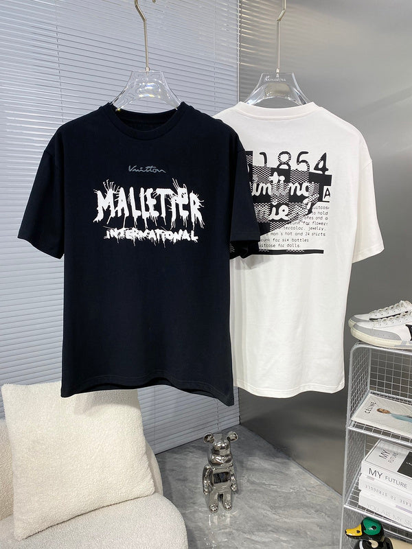 Back view of Louis Vuitton cotton t-shirt with streetwear-inspired cut