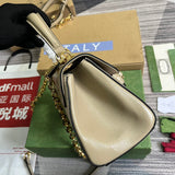 Close-up detail of modernist bag design