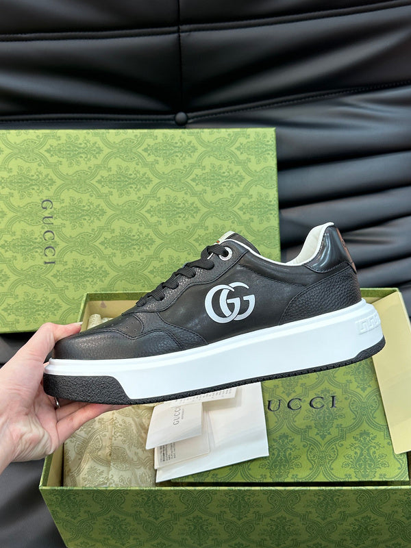 Gucci all-black luxury sneakers view 7 cushioned comfort fit
