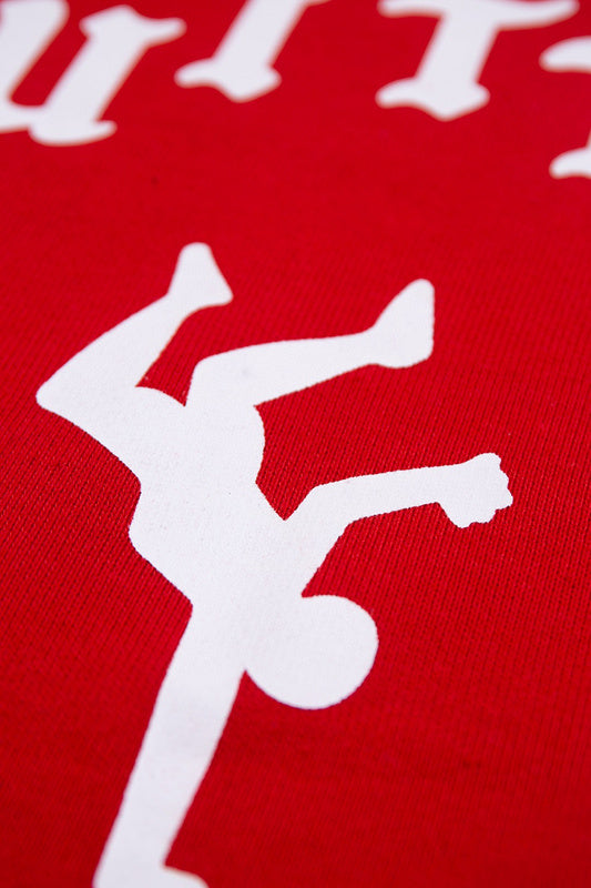 Close-up detail shot of Louis Vuitton luxury clothing with logo-detail design