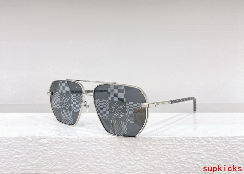 Lifestyle view of Louis Vuitton unisex sunglasses