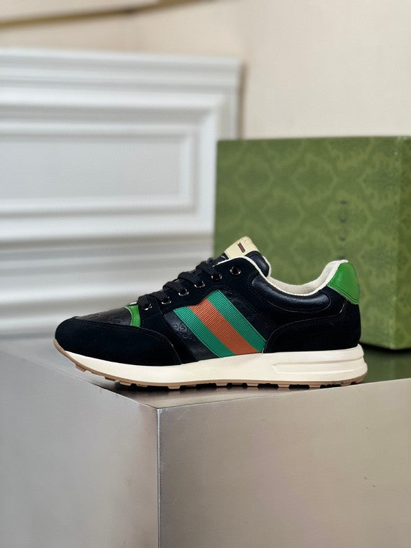 Gucci soft grey luxury sneakers view 5 chunky sole construction