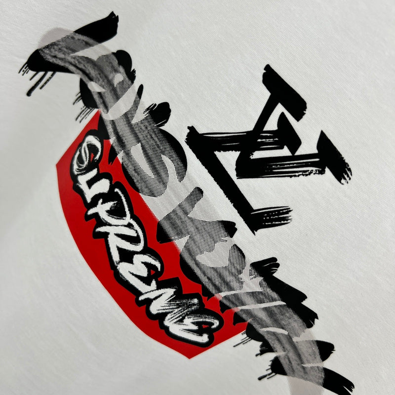 Front view of Louis Vuitton cotton t-shirt with monogram-inspired silhouette