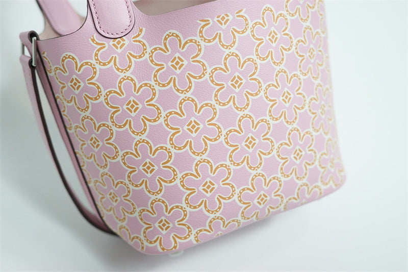 Side view of elegant structured handbag