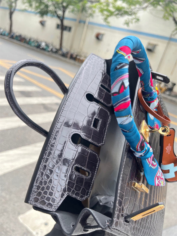 Close-up detail of tailored bag design