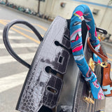 Close-up detail of tailored bag design