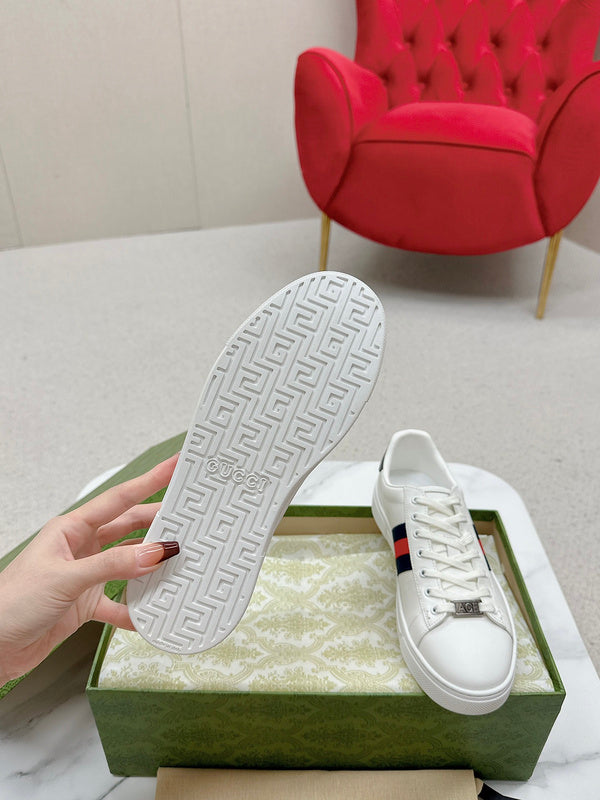 Gucci clean off-white luxury sneakers view 7 premium leather build
