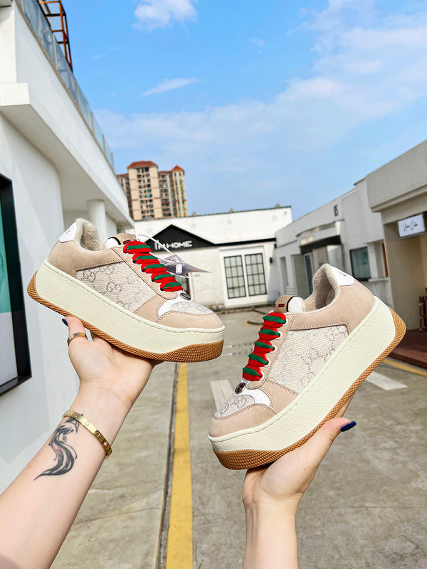Gucci two-tone luxury sneakers view 8 streetwear statement look