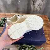 Gucci bold contrast luxury sneakers view 9 sleek tonal finish