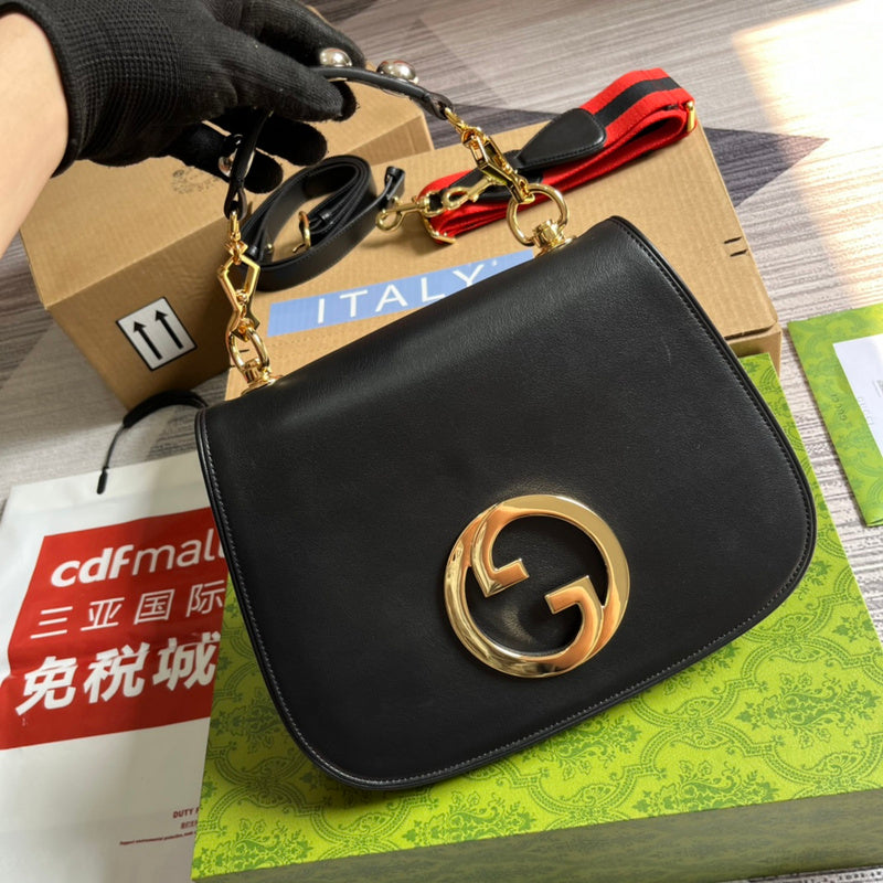 Back view of chic premium women's handbag – women's statement bag