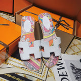 Hermès Nude Flat Thong Sandals - Lifestyle Styling Shot