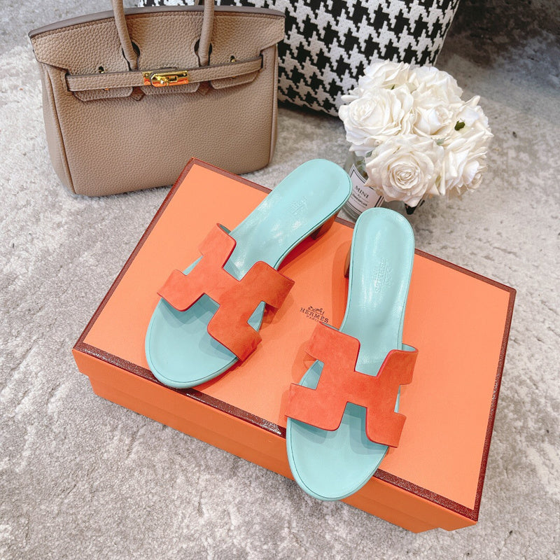 Hermes shoes Style 312 - front view, bold signature style