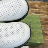 Gucci classic monochrome luxury sneakers view 5 heritage-inspired look