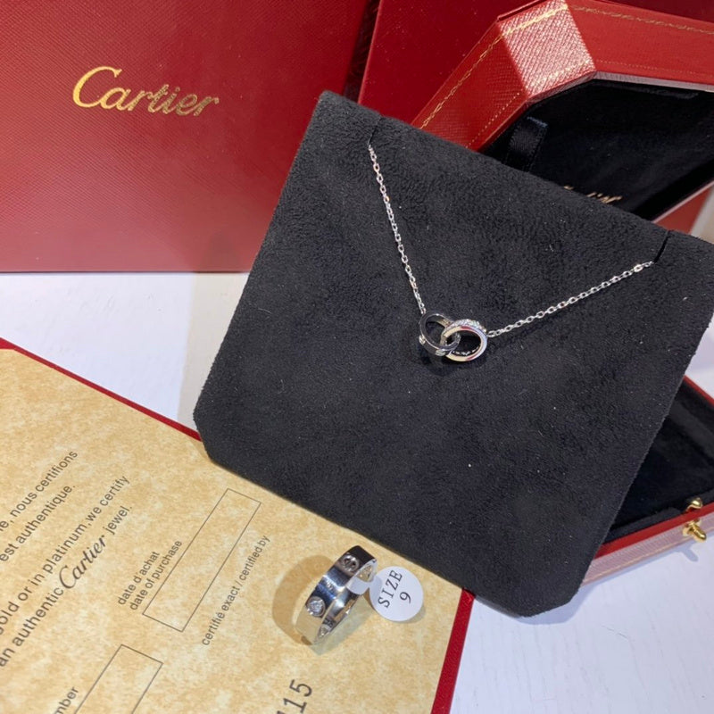 Angled view of Cartier unisex jewelry piece