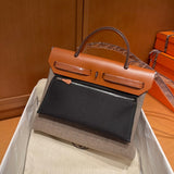 Close-up detail of statement bag design