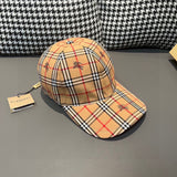 Close-up detail view of Burberry unisex cap