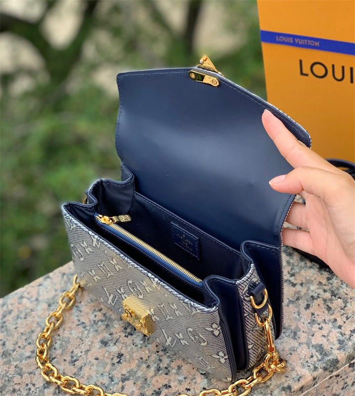  clean-lined shoulder bag styled with outfit