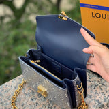 clean-lined shoulder bag styled with outfit