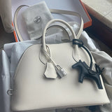 Statement handbag styled for everyday wear