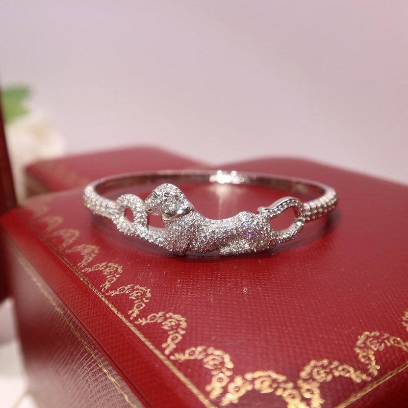 Close-up detail view of Cartier unisex jewelry piece