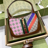 Front view of sleek signature women's handbag – women's premium purse