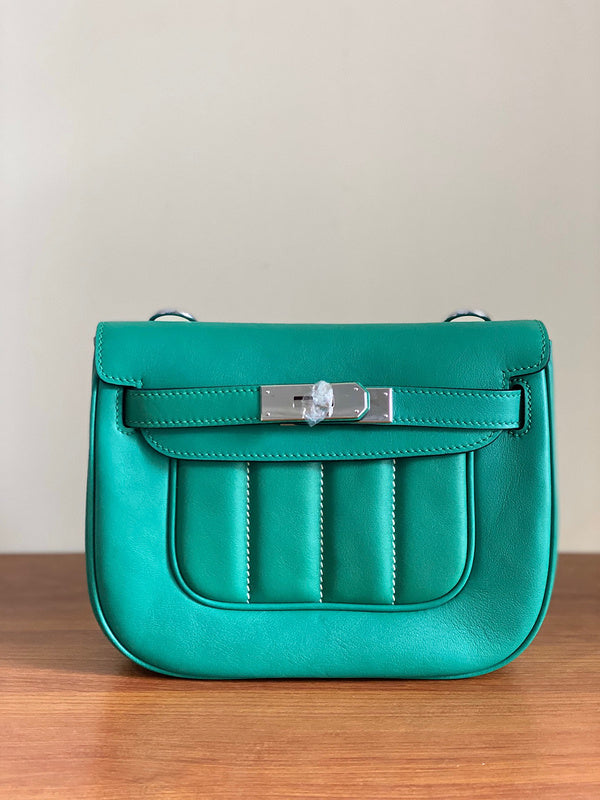 Statement bag shown from front angle