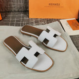 Hermès Chocolate Brown Ankle Strap Sandals - Close-Up Texture View