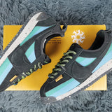 Nike tonal black luxury sneakers view 5 chunky sole construction