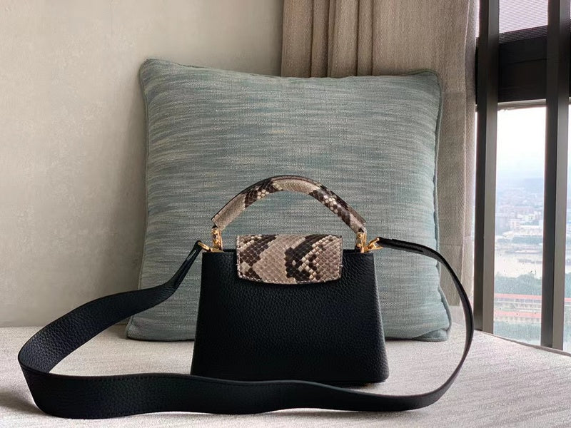 Interior view of chic signature women's handbag – women's everyday handbag
