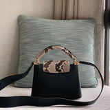 Interior view of chic signature women's handbag – women's everyday handbag
