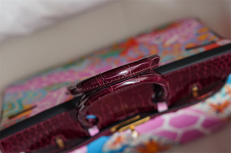  contemporary top-handle bag detail view showing craftsmanship 14