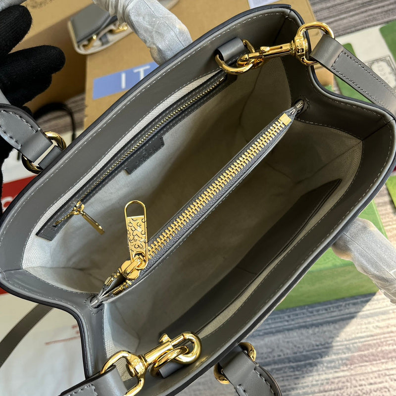 Back view of refined signature women's handbag – women's premium purse