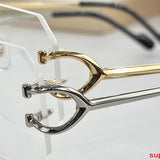 Close-up detail view of Cartier unisex sunglasses