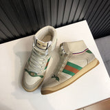 Gucci all-black luxury sneakers view 4 heritage-inspired look