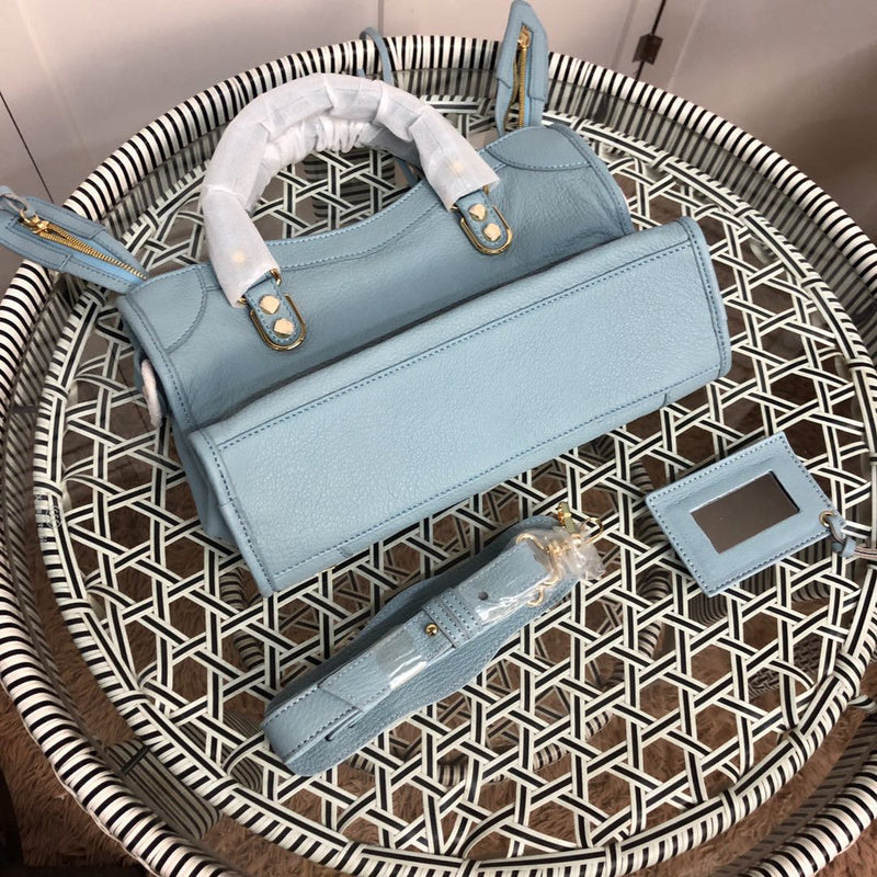 Back view of chic everyday-luxe women's handbag – women's statement bag