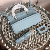 Back view of chic everyday-luxe women's handbag – women's statement bag