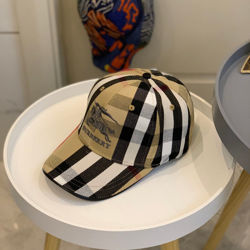 Side view of Burberry unisex cap