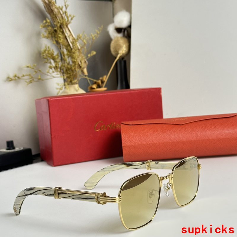 Angled view of Cartier unisex sunglasses