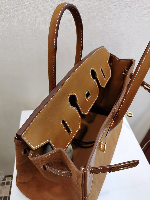 Close-up detail of curated bag design
