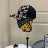 Close-up detail view of Burberry unisex cap