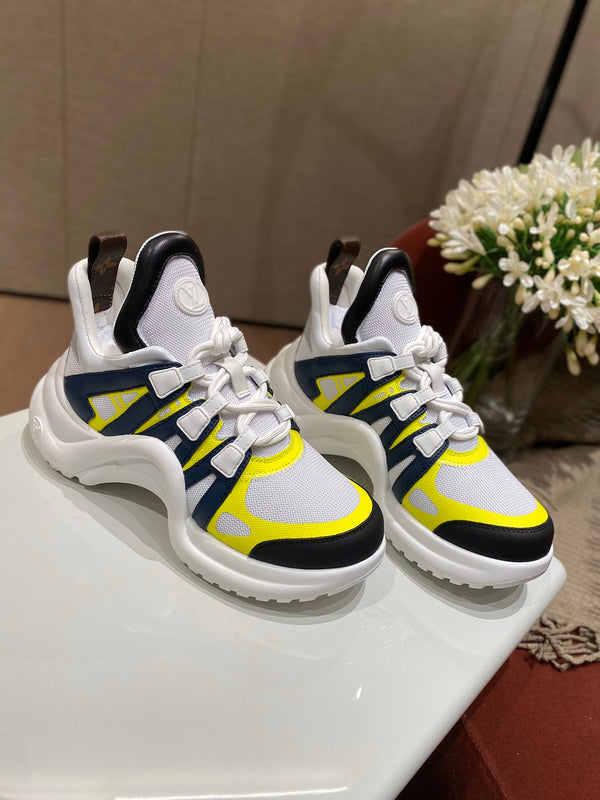 Louis Vuitton shoes Style 285 - close-up of statement logo accent