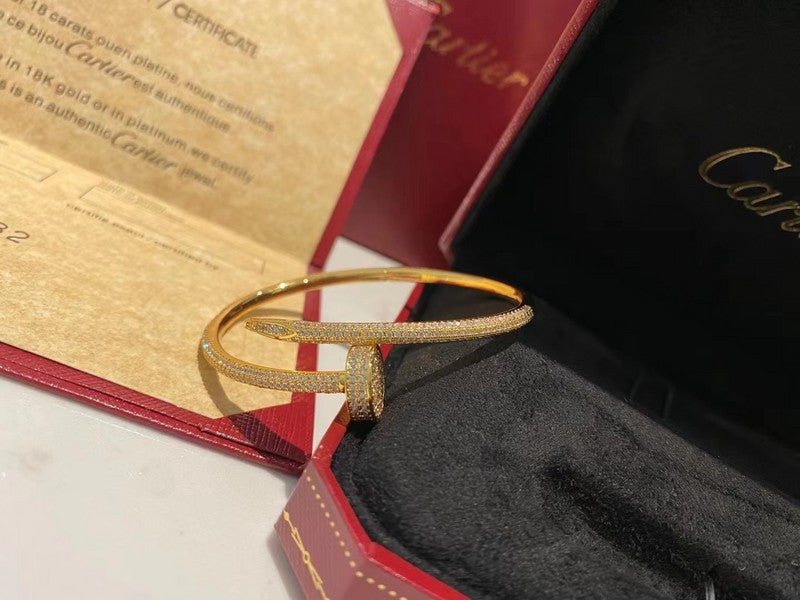 Close-up detail view of Cartier unisex jewelry piece