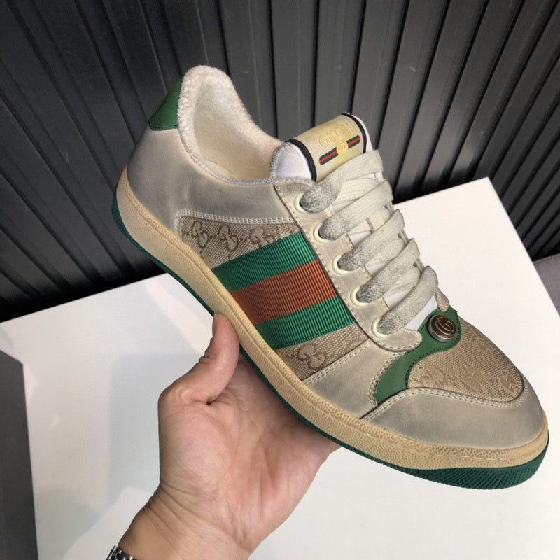 Gucci clean off-white luxury sneakers view 9 premium leather build