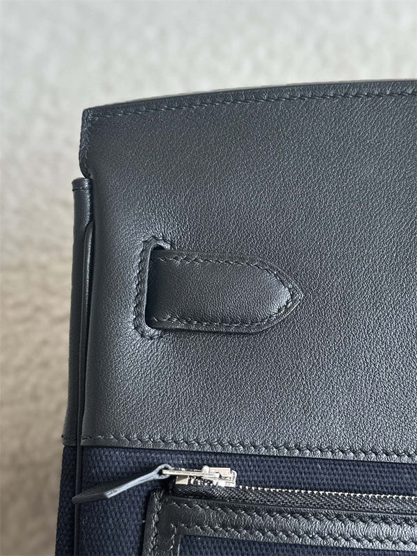 Close-up detail of statement bag design