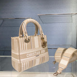 Interior view of signature chic women's handbag – women's designer-style accessory