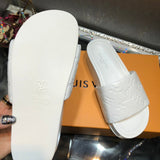 Louis Vuitton shoes Style 237 - close-up of iconic logo design