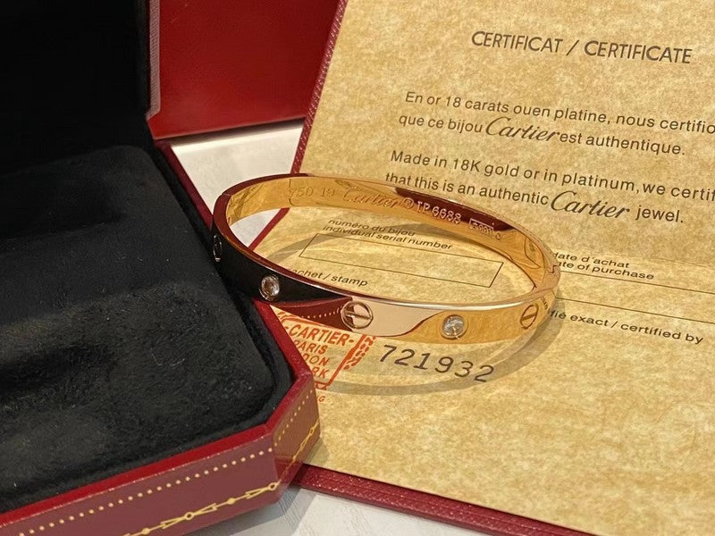 Close-up detail view of Cartier unisex jewelry piece