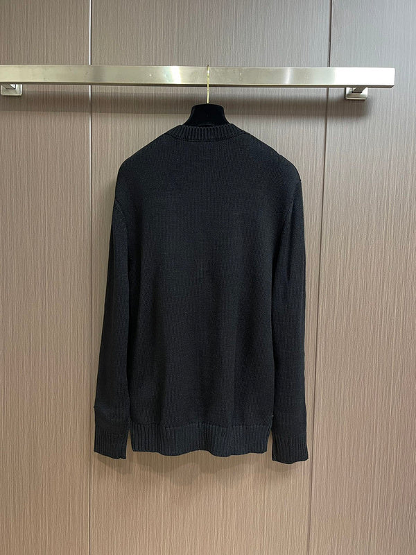 Side profile of Louis Vuitton luxury clothing with monogram-inspired silhouette