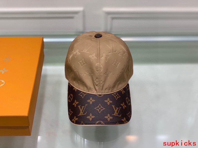 Close-up detail view of Louis Vuitton unisex cap