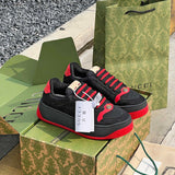 Gucci sneakers detailed view showing premium designer craftsmanship